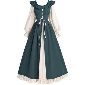 CR ROLECOS Renaissance Costumes for Women Medieval Renaissance Faire Dress