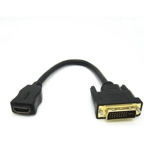 HDMI to DVI Cable, DVI to HDMI Converter Adapter DVI-D (24+1) Plug to HDMI Female 4K 1080P Full HD 3D