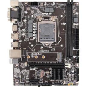 H310 LGA 1155 Motherboard Micro ATX Gaming Motherboard Max32GB DDR4 NVME M.2 SATA 6Gb USB 3.0 1000M NIC PCIE HMDI DVI VGA Support for 8th 9th Generation 1151 CPU Motherboards