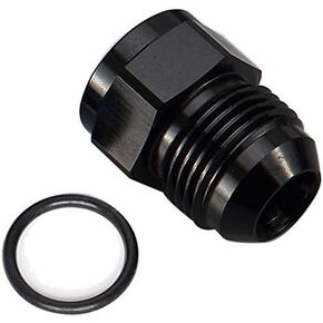 Female -4 AN to -6 AN Male Flare Expander Adapter Aluminum Black