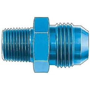 Aeroquip FCM2185 Aluminum -10AN to 3/8" NPT Fuel Pump Adapter, Blue