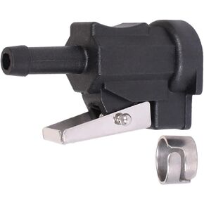 Boat Engine 22-14213M 14213Q 14213K Fuel Line Connector 1/4"/6mm Clip Style for Mercury Quicksilver Mariner Outboard Motor 9.9HP-55HP, fit Sierra 18-8075, fit Mallory 9-38040, Engine Side Female