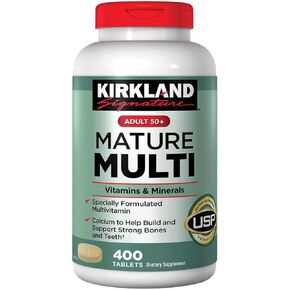Kirkland Signature Adults 50+ Mature Multi, 400 Tablets 1