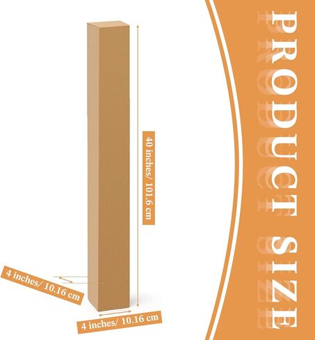 Qilery 30 Pcs Tall Corrugated Boxes Moving Boxes Shipping Boxes Corrugated Packaging Boxes for Golf Club Shipping, Packaging, Moving, Storage Home or Business (4x4x40 Inches) in Saudi Arabia