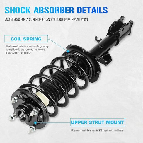 Front Struts w/Coil Spring Shock Assembly + Sway Bar End Links for 2005-2012 Ford Escape, 2005-2011 Mazda Tribute/Mercury Mariner 171593 171594 K80296 (4pc) in Saudi Arabia