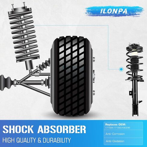 Front Struts w/Coil Spring Shock Assembly + Sway Bar End Links for 2005-2012 Ford Escape, 2005-2011 Mazda Tribute/Mercury Mariner 171593 171594 K80296 (4pc) in Saudi Arabia
