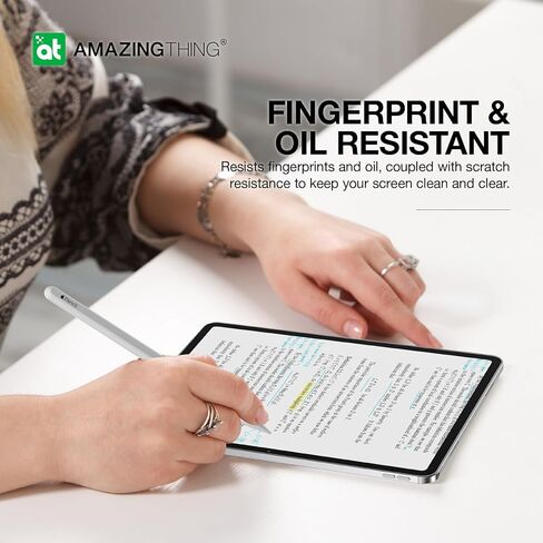 AMAZINGthing Matte Film for iPad Air 11 inch Screen Protector 2024 M2 Model, High Sensitivity, Anti Glare, Writing, Sketching and Drawing Like on Paper, Compatible with Apple Pencil in Saudi Arabia