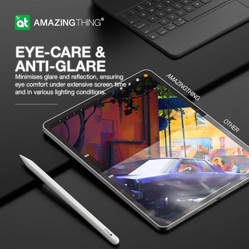 AMAZINGthing Matte Film for iPad Air 11 inch Screen Protector 2024 M2 Model, High Sensitivity, Anti Glare, Writing, Sketching and Drawing Like on Paper, Compatible with Apple Pencil in Saudi Arabia