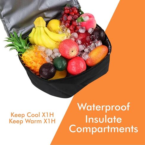 Suv Trunk Organizer with Removable Cooler- Durable & Versatile Car Organizer- Perfect Trunk Organizer for Car w/Ample Storage-4 Compartments Car Storage Organizer w/Cooler Holds Upto 18 Cans in Saudi Arabia
