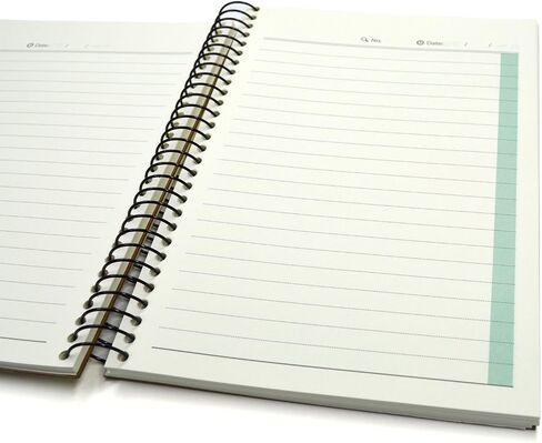 Small Spiral Notebook, 240 Lined Pages, A6 Size Wide Ruled Paper, Recycled Hard Cover in Saudi Arabia