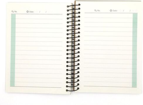 دفتر ملاحظات حلزوني صغير، 240 صفحة مسطرة، ورق مسطر عريض مقاس A6، غلاف صلب معاد تدويره in Kuwait