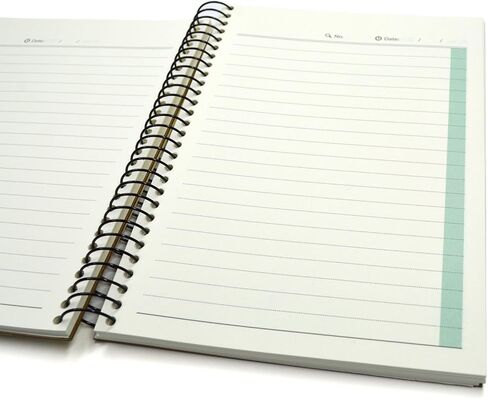 دفتر ملاحظات حلزوني صغير، 240 صفحة مسطرة، ورق مسطر عريض مقاس A6، غلاف صلب معاد تدويره in Kuwait