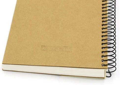دفتر ملاحظات حلزوني صغير، 240 صفحة مسطرة، ورق مسطر عريض مقاس A6، غلاف صلب معاد تدويره in Kuwait