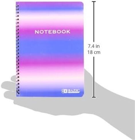 BAZIC 120 Ct. 5" X 7" Personal / Assignment Spiral Notebook in Kuwait