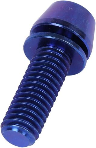 6 قطعة من التيتانيوم M6x16mm 18mm 20mm مسمار رأس سداسي مدبب ألين لتركيب الدراجة (ذهبي، M6x18mm) in Kuwait