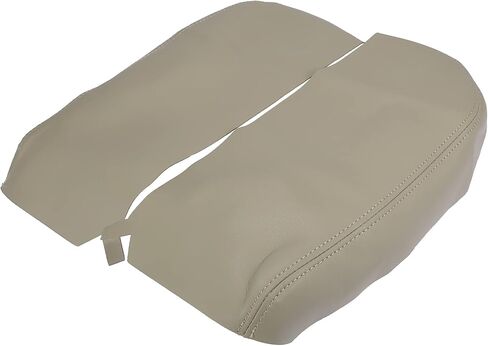 X AUTOHAUX Pair Car Center Console Lid Armrest Seat Box Cover Protector Replacement Microfiber Leather for Acura MDX 2007-2013 Beige in Saudi Arabia