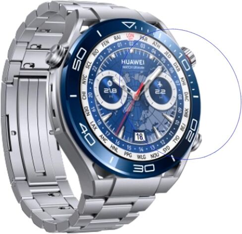واقي شاشة من الزجاج المقوى متوافق مع ساعة Huawei Watch Ultimate، واقي 0.33 ملم مضاد للخدش للساعة الذكية in Saudi Arabia