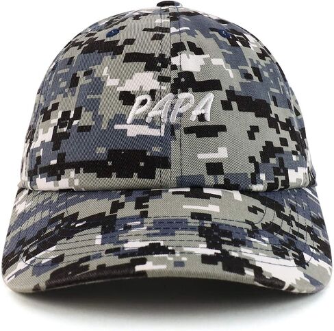 Trendy Apparel Shop Papa Embroidered Soft Crown 100% Brushed Cotton Cap in Saudi Arabia