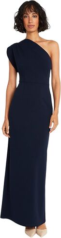 Maggy London Elegant One Shoulder Long Black Tie Maxi Evening Formal Dresses for Women in Saudi Arabia