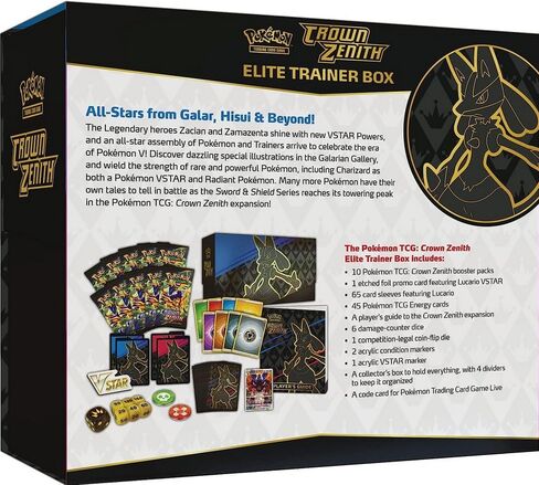 Pokemon TCG: Crown Zenith Elite Trainer Box in Saudi Arabia