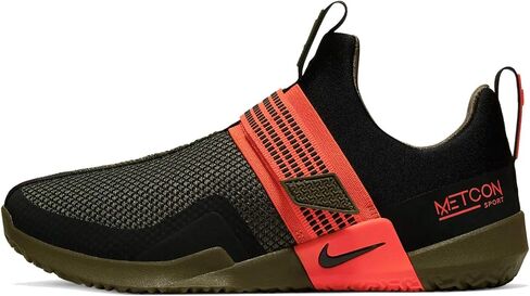 حذاء التدريب الرياضي Metcon للرجال من Nike (12، أسود/أسود/زيتوني/برتقالي) in Saudi Arabia