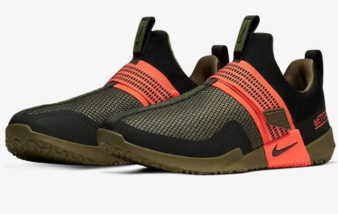 حذاء التدريب الرياضي Metcon للرجال من Nike (12، أسود/أسود/زيتوني/برتقالي) in Saudi Arabia