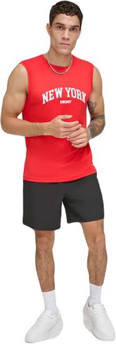 DKNY Men's Sleeveless Quick Dry 40+ Protection UPF Top in Saudi Arabia