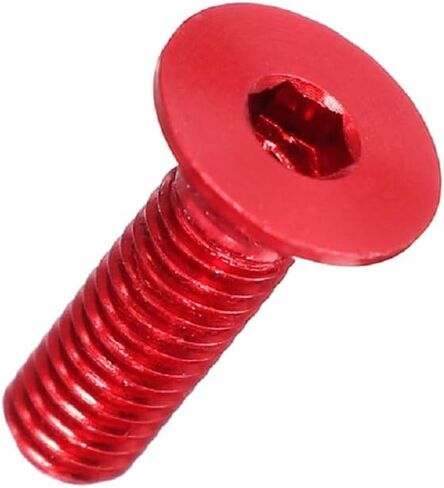 20pcs M3 Flat Screws 7075 Aluminum Alloy Allen Screws Hex Socket Flat Head Cap Screws (Purple, 10mm) in Saudi Arabia