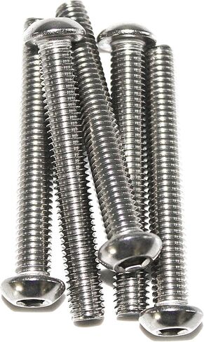 Fullerkreg Button Head Hex Drive Screw Passivated 18-8 Stainless Steel, M10 x 1.50 mm Thread, 20mm Long,Packs of 10 in Saudi Arabia