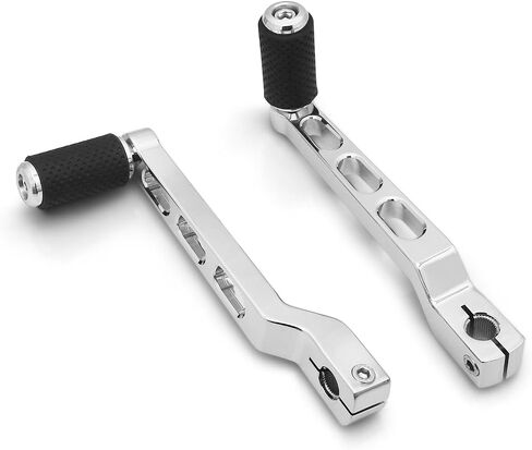 Defiance floorboards for Harley Touring street glide FLHX FLT FLHR FLHXS FLHTCUTG chromed rear footboards and Heel Toe Shift Levers (Chromed) in Saudi Arabia