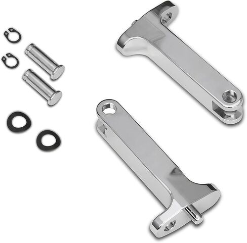 Defiance floorboards for Harley Touring street glide FLHX FLT FLHR FLHXS FLHTCUTG chromed rear footboards and Heel Toe Shift Levers (Chromed) in Saudi Arabia
