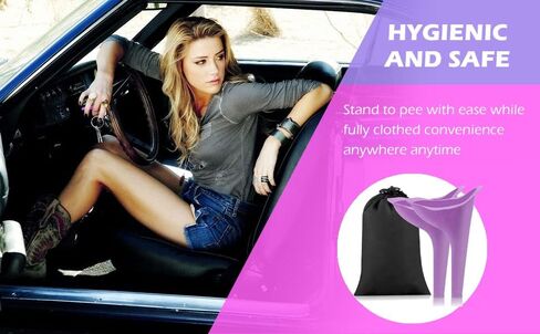 6 PCS Portable Reusable Men's and Women's Outdoor Urinal Funnel, for Camping Trips, Hiking Gear, Traffic jams and queues. in Saudi Arabia