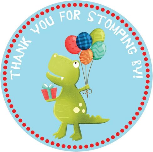 Dinosaur Stickers by Adore By Nat - Birthday or Baby Shower Party Favor Labels - Set of 30 in Saudi Arabia