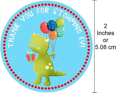 Dinosaur Stickers by Adore By Nat - Birthday or Baby Shower Party Favor Labels - Set of 30 in Saudi Arabia