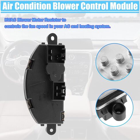 ACROPIX HVAC منفاخ محرك مقاوم للتحكم في منفاخ التيار المتردد مناسب لجيب Buick - عبوة من قطعة واحدة باللون الأسود in Saudi Arabia