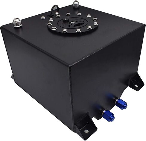 5 Gallon Coated Aluminum Fuel Cell Gas Tank & Level Sender for Racing/drifting Black in Saudi Arabia