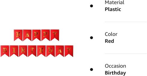 لافتة زينة لحفلات أعياد الميلاد السعيدة، لافتة زينة لحفلات أعياد الميلاد الحمراء، لوازم الحفلات المميزة in Kuwait