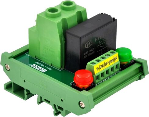 وحدة مرحل الإغلاق DC12V SPST 90Amp 277VAC/60VDC، حامل السكك الحديدية DIN، OONO D-1527T in Saudi Arabia