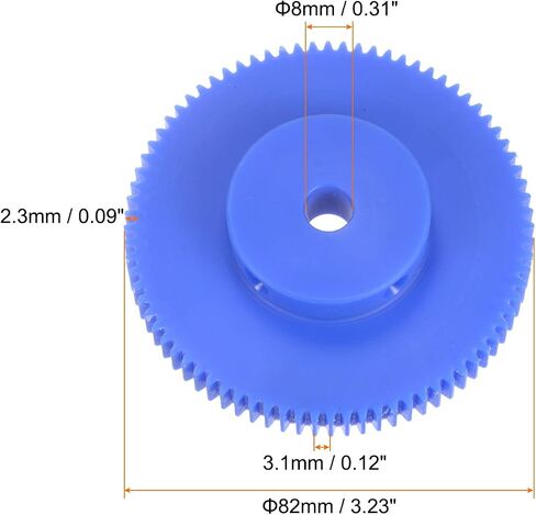 HARFINGTON Spur Gear 8mm Bore Step Gear 45T Mod 1 Plastic Motor Gear for RC Car Replacement Parts Accessories Electric Grinder Gearbox Reduction Gear Gear Reducer in Saudi Arabia