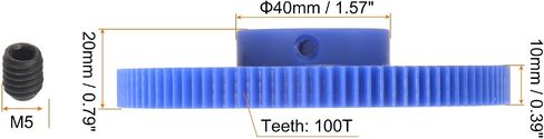 HARFINGTON Spur Gear 8mm Bore Step Gear 45T Mod 1 Plastic Motor Gear for RC Car Replacement Parts Accessories Electric Grinder Gearbox Reduction Gear Gear Reducer in Saudi Arabia