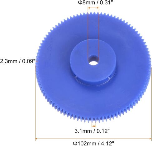 HARFINGTON Spur Gear 8mm Bore Step Gear 45T Mod 1 Plastic Motor Gear for RC Car Replacement Parts Accessories Electric Grinder Gearbox Reduction Gear Gear Reducer in Saudi Arabia