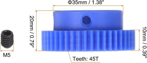 Spur Gear 8mm Bore Step Gear 100T Mod 1 ترس المحرك البلاستيكي لقطع غيار السيارات RC ملحقات المطحنة الكهربائية علبة التروس تخفيض التروس والعتاد المخفض in Saudi Arabia