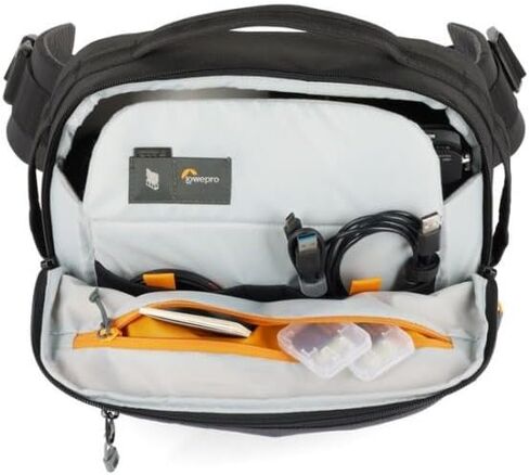 Lowepro Trekker Lite Hp 100, Compact Camera Backpack with Tablet Pocket, Camera Bag for Crop-Sensor Mirrorless Cameras, Ultracinch Compression System, Grey in Saudi Arabia