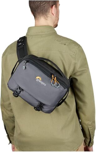 Lowepro Trekker Lite Hp 100, Compact Camera Backpack with Tablet Pocket, Camera Bag for Crop-Sensor Mirrorless Cameras, Ultracinch Compression System, Grey in Saudi Arabia