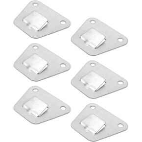 6 PCS Wall Fan Mounting Bracket Wall Fan Support Hook Kit Support Hook for Wall-Mount Fan for Wall-Mount Fan and Range Hood 2.91"×2.36"