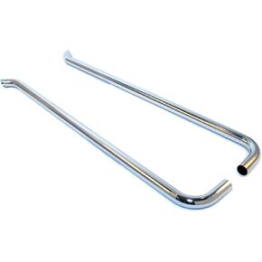 Patriot Exhaust H1270 Chrome Slant Style Lake Pipe Side Exhaust