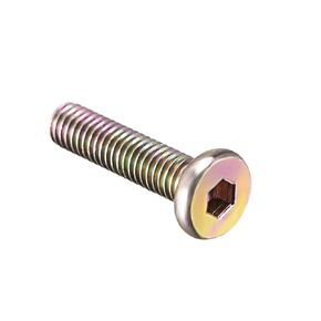 Uxcell M6x25mm الأثاث الترباس عرافة المقبس محرك جولة رئيس المسمار مطلي الزنك 20pcs