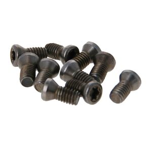 Auniwaig Silver Screws Torx M4 x 9mm Alloy Steel Flat Head Socket Head Cap Screws Bolt 12.9 Grade for Replacement 10pcs