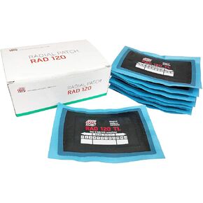 Rema Tip Top RAD120 Radial Tire Patches – 4-7/8" x 3" Self-Vulcanizing Flat Tire Universal Repair Patches – 10 Count