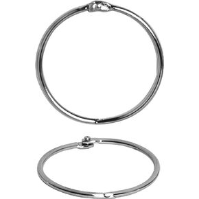 Business Source 01439BD Book Rings, 2-Inch Diameter, 250/BD, Silver